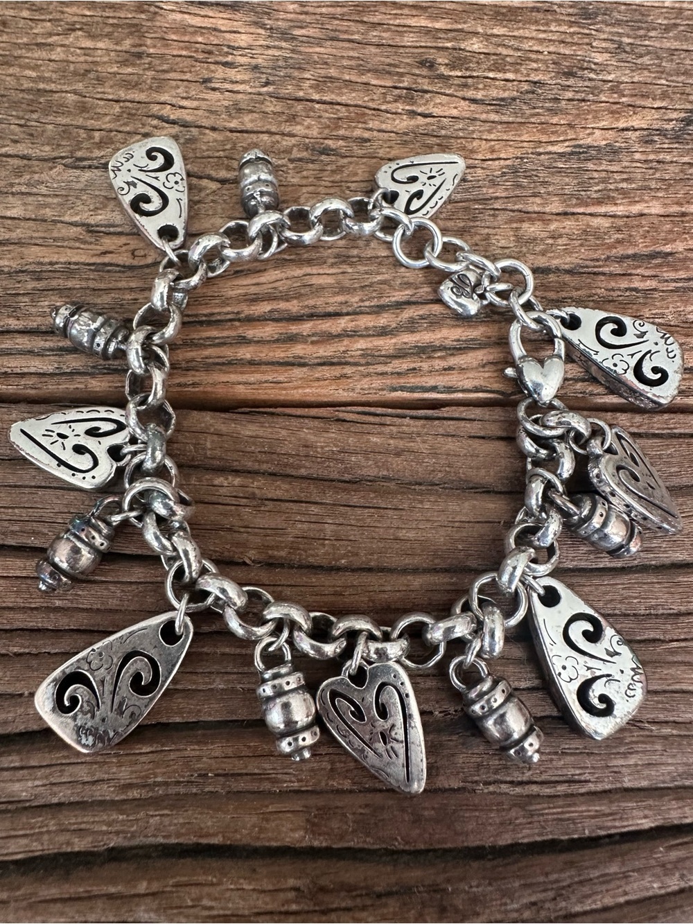 Brighton Silver-Plated Brazilian 14 Charm Bracelet